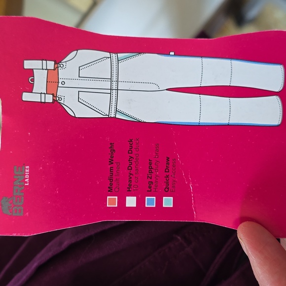 Berne Women's Softstone Duck Insulated Bib Overall Size Large - Picture 11 of 12